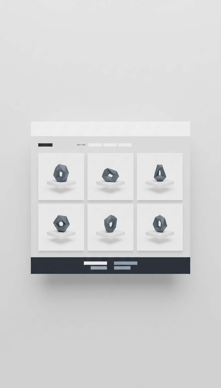 Homepage Layout With White Canvas